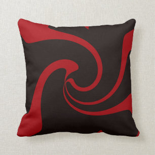 Red and Black Twist Cushion