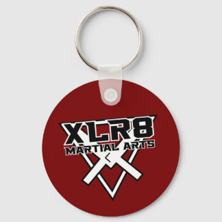 Red and Black XLR8 Key Ring