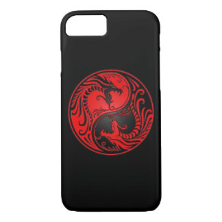 Red and Black Yin Yang Dragons iPhone 8/7 Case