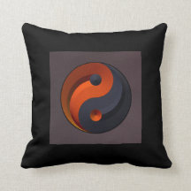Red and Black Yin Yang Pillow!