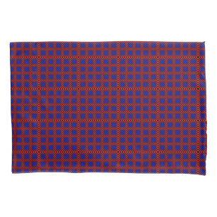 Red and Blue 3D Background Pillowcase