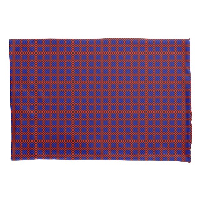Red and Blue 3D Background Pillowcase (Front)