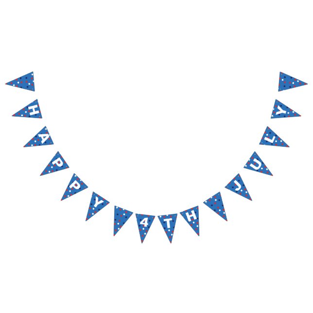 Red and Blue 4th of July   Bunting (All)