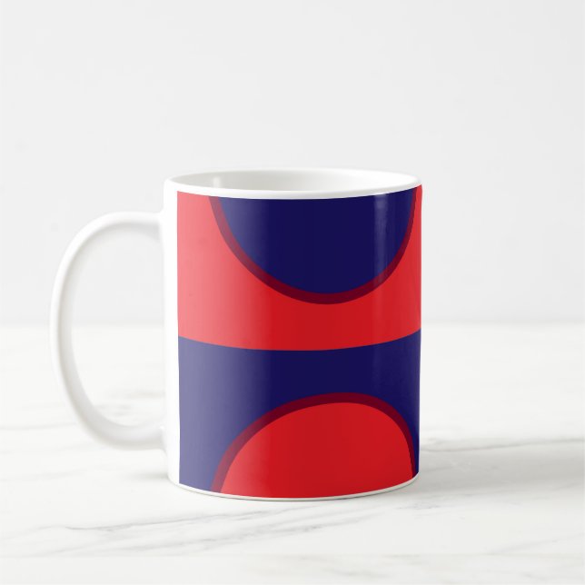Red and blue (8066) cup, cup (Left)