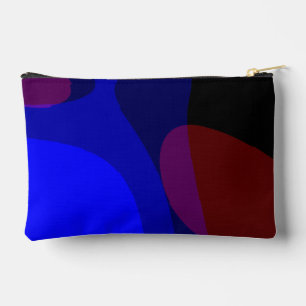 Red And Blue Abstract Art 601 Accessory Pouch
