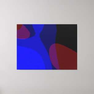Red And Blue Abstract Art 601 Canvas Print
