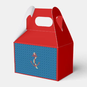 Red and Blue Anchor Favour Box