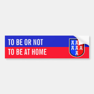 Red and Blue, and white Bumper Sticker