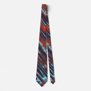 Red and Blue Angled Tie