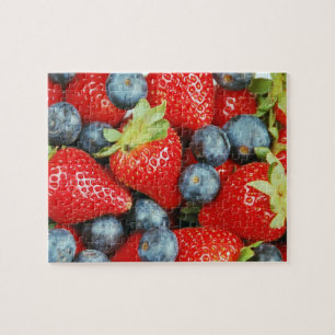 Red and blue berry mix jigsaw puzzle