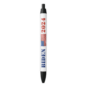 Red and Blue Biden 2024 Campaign Promotional Pen
