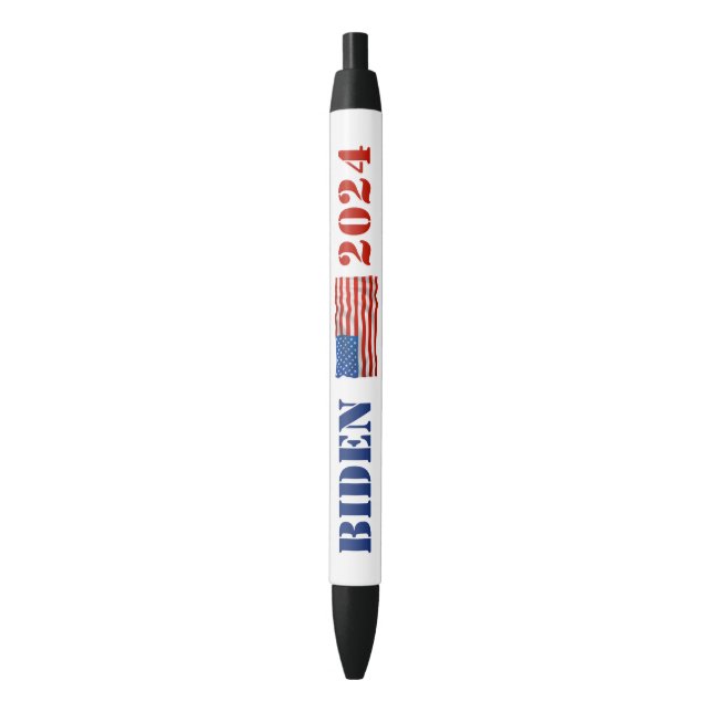 Red and Blue Biden 2024 Campaign Promotional Pen (Front Vertical)