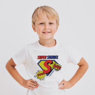 Red and Blue Birthday Boy Super Hero birthday T-Shirt