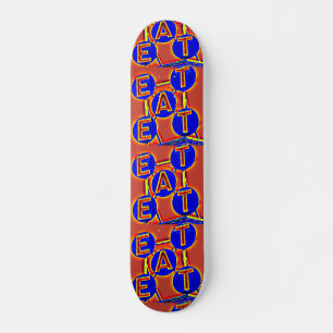 red and blue eat skateboard