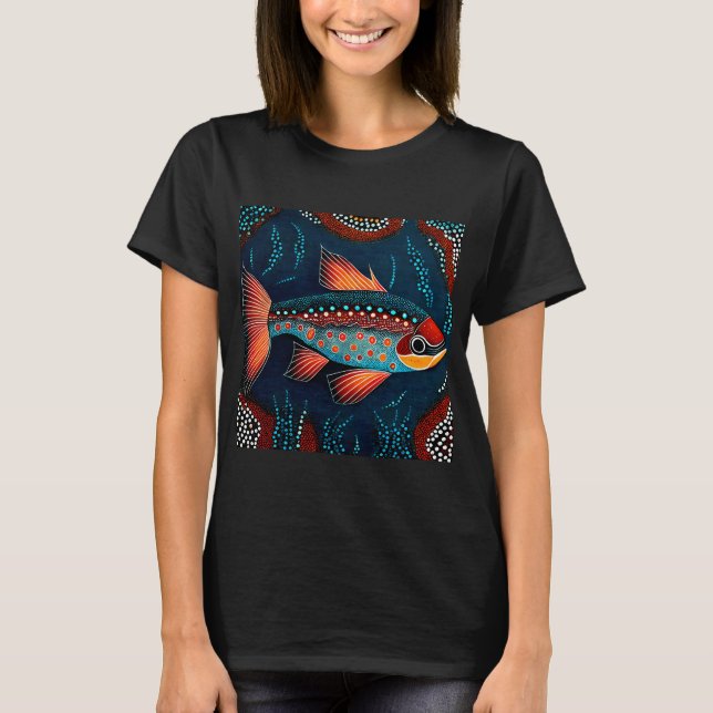 Red and blue fish T-Shirt (Front)