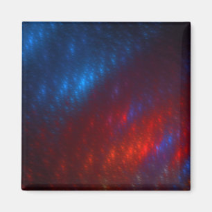 Red and Blue Fractal Magnet