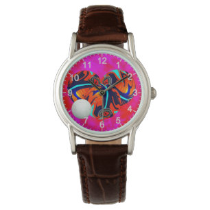 Red And Blue Lawn Bowls, Ladies Watch