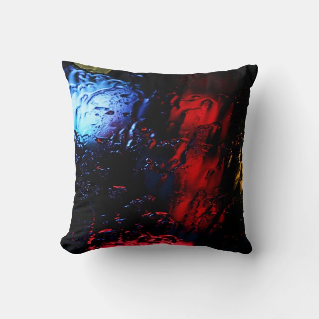 Red and blue LED lamp Cushion (Front)