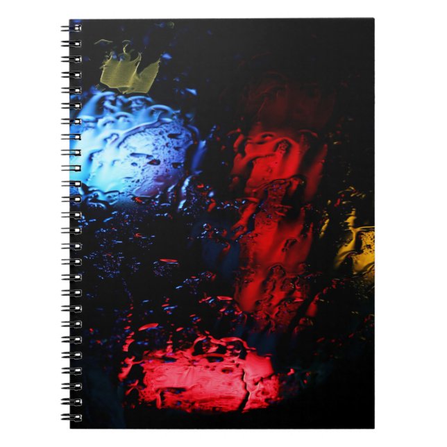 Red and blue LED lamp Notebook (Front)