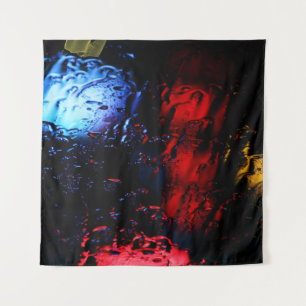 Red and blue LED lamp Tapestry