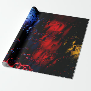 Red and blue LED lamp Wrapping Paper