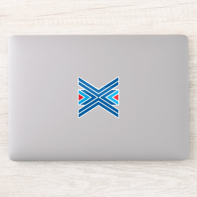 Red and Blue Letter X Monogram (Computer)