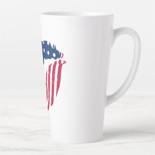 Red and Blue Lips Latte Mug