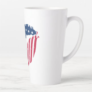 Red and Blue Lips Latte Mug