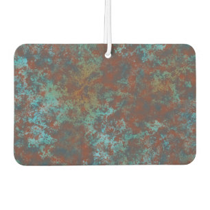 Red and Blue marble abstract Car Air Freshener