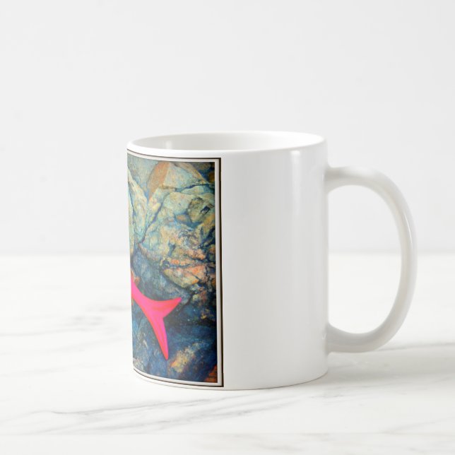 red and blue mermaid coffee mug (Right)