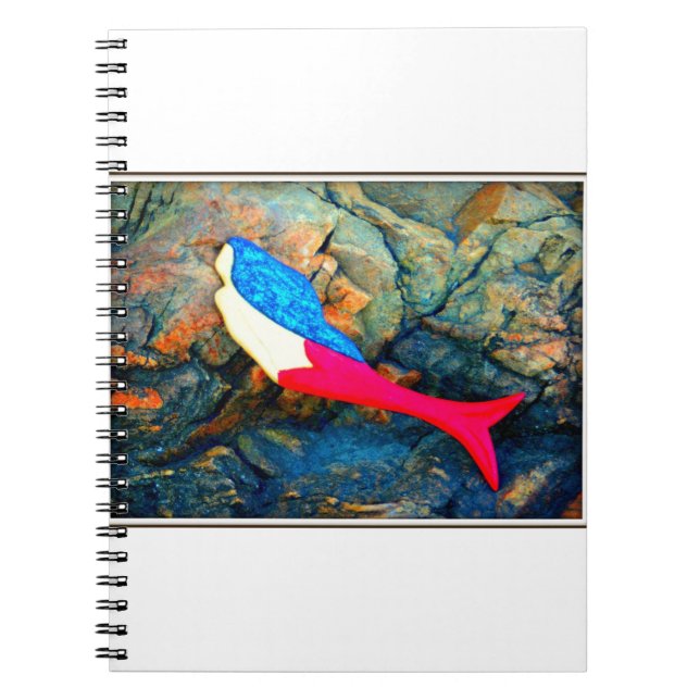 red and blue mermaid notebook (Front)