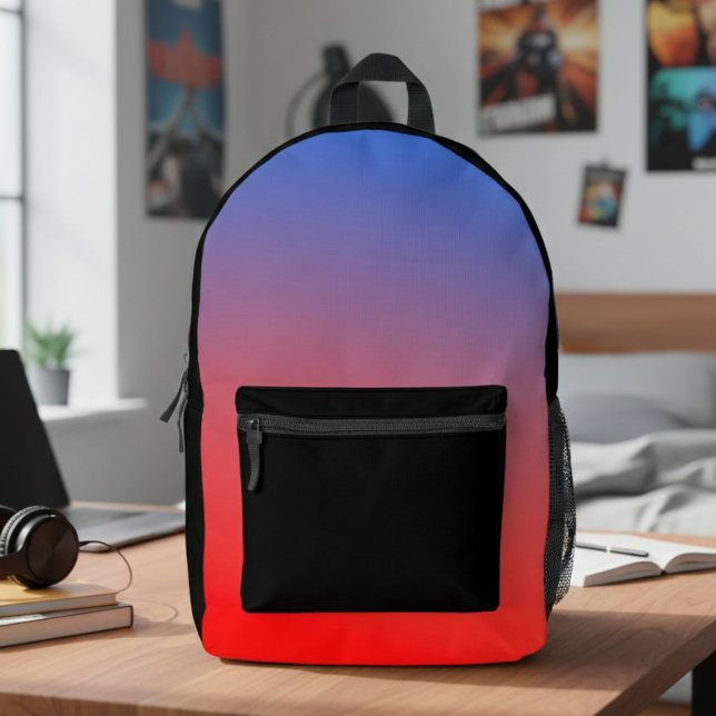 Red and Blue Ombre Backpack - Unique and Modern  (Creator Uploaded)