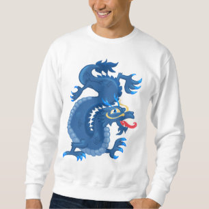 Red and Blue Oriental Dragons Sweatshirt