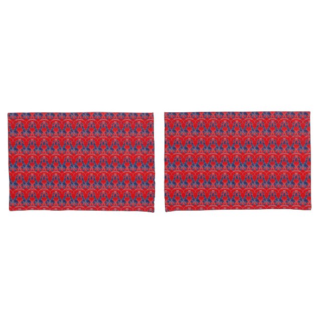 Red and blue Pillowcase (Front-Set)