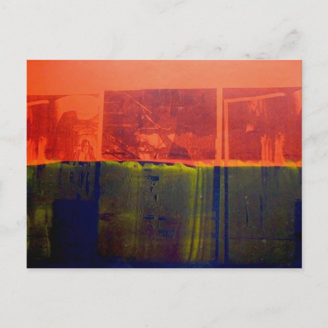 Red and Blue Postcard (Front)