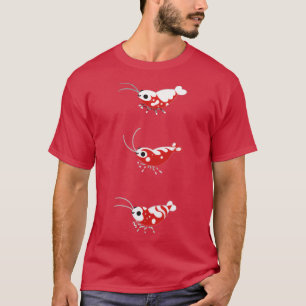 Red and blue shrimp T-Shirt