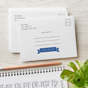Red And Blue Special Delivery Envelopes