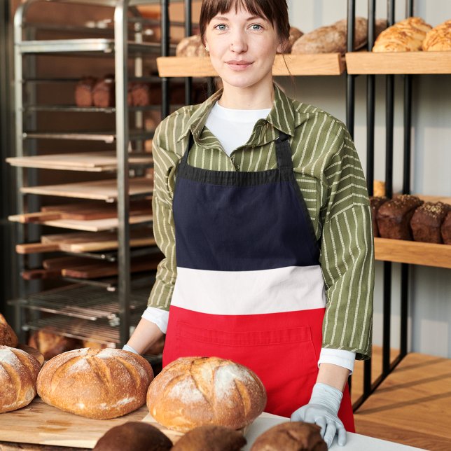 Red and Blue Stripes Apron (Apron)