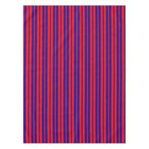 Red and Blue Stripes Design Tablecloth