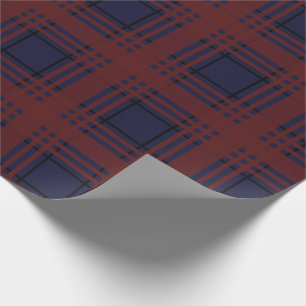 Red and Blue Tartan Plaid Wrapping Paper