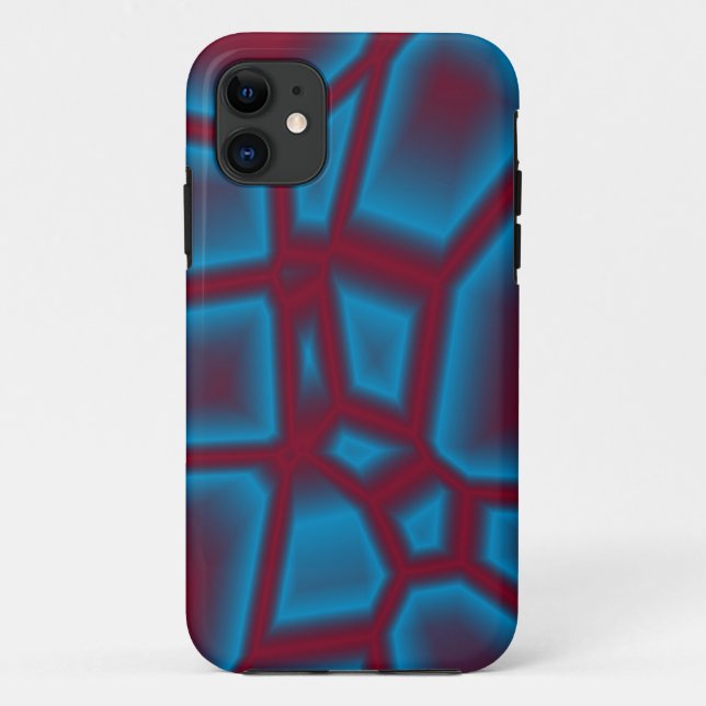 red and blue texture Case-Mate iPhone case (Back)