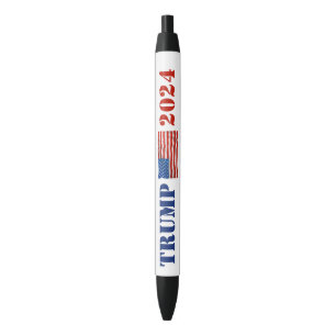 Red and Blue Trump 2024 Campaign Promotional Pen
