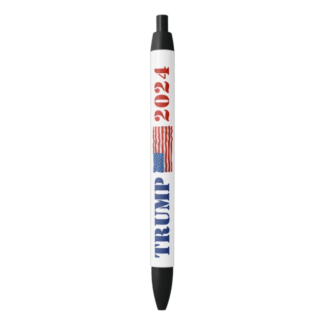 Red and Blue Trump 2024 Campaign Promotional Pen (Front Vertical)