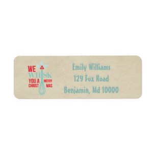 Red and Blue Whisk You a Merry Christmas