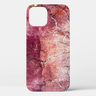 Red and brown abstract painting iPhone 12 case