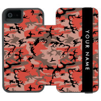 Red and Brown Camouflage Your name Personalise