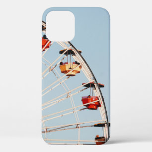 Red and brown carousel iPhone 12 case