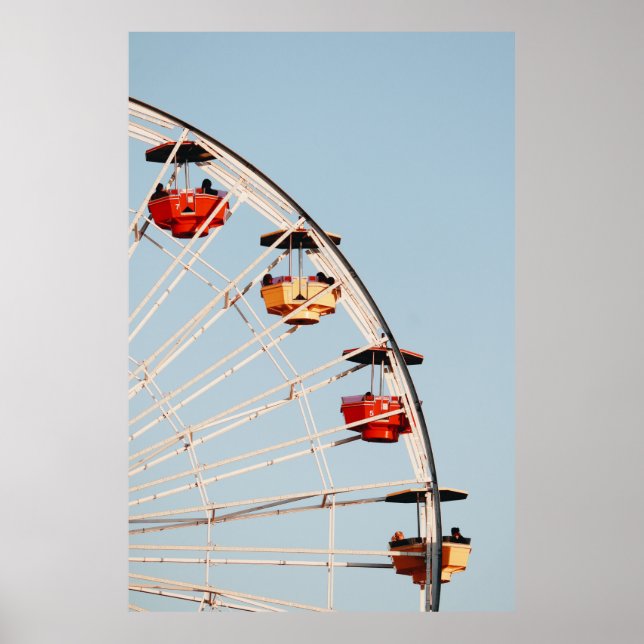 Red and brown carousel poster (Front)