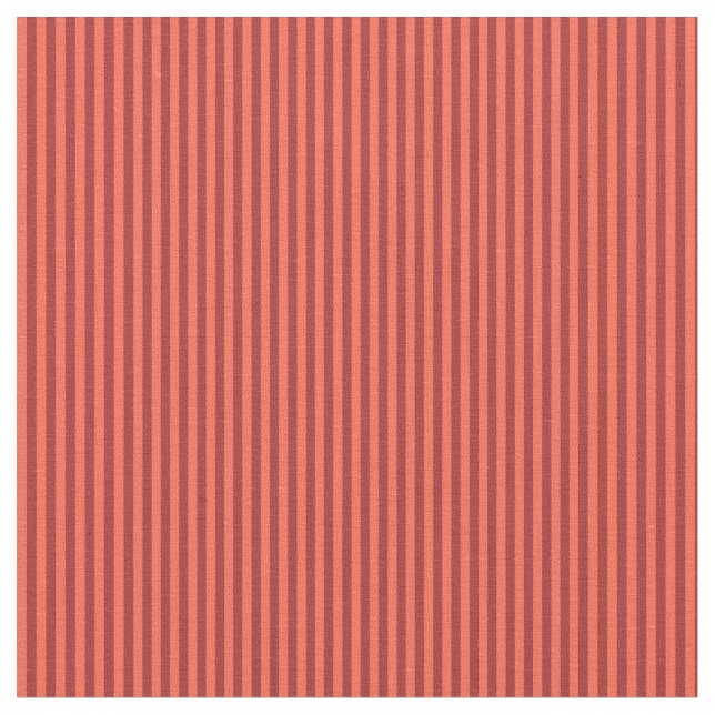 Red and Brown Coloured Striped Pattern Fabric (Close Up)