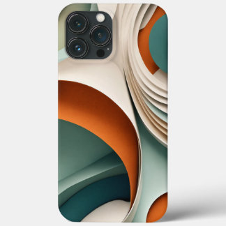 red and brown round shape iPhone 13 pro max case